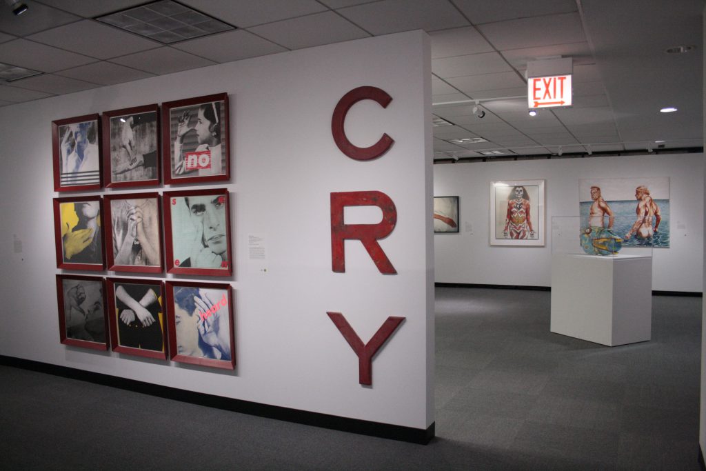 Installation View. (Left) Barbara Kruger, Jack Pierson. Photo by Sixty Inches From Center. 