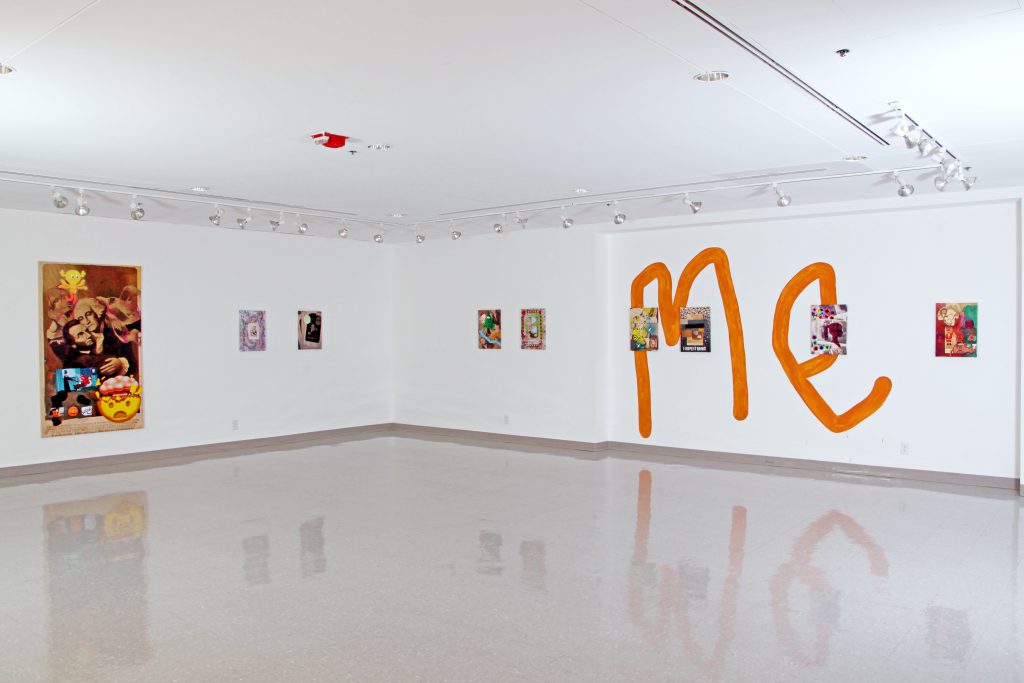 Installation view of Hold Me, a solo show of work by Erin Hayden at the University of Illinois Springfield's Visual Arts Gallery, 2018. Photo courtesy of UIS Visual Arts Gallery.