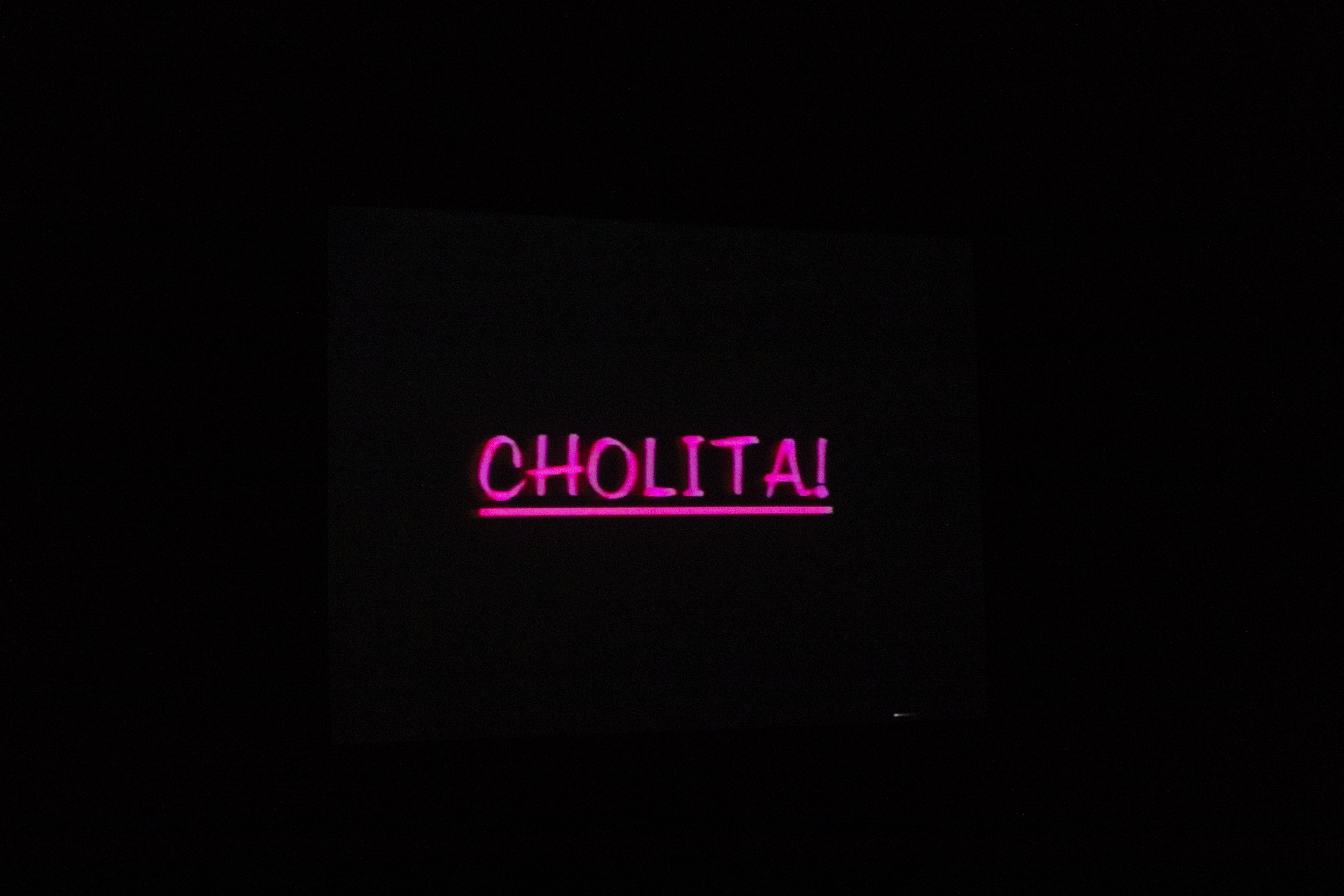 Image: Title card to the film Cholita! (1995, directed by Michele Mills). Photo courtesy of the School of the Art Institute of Chicago.