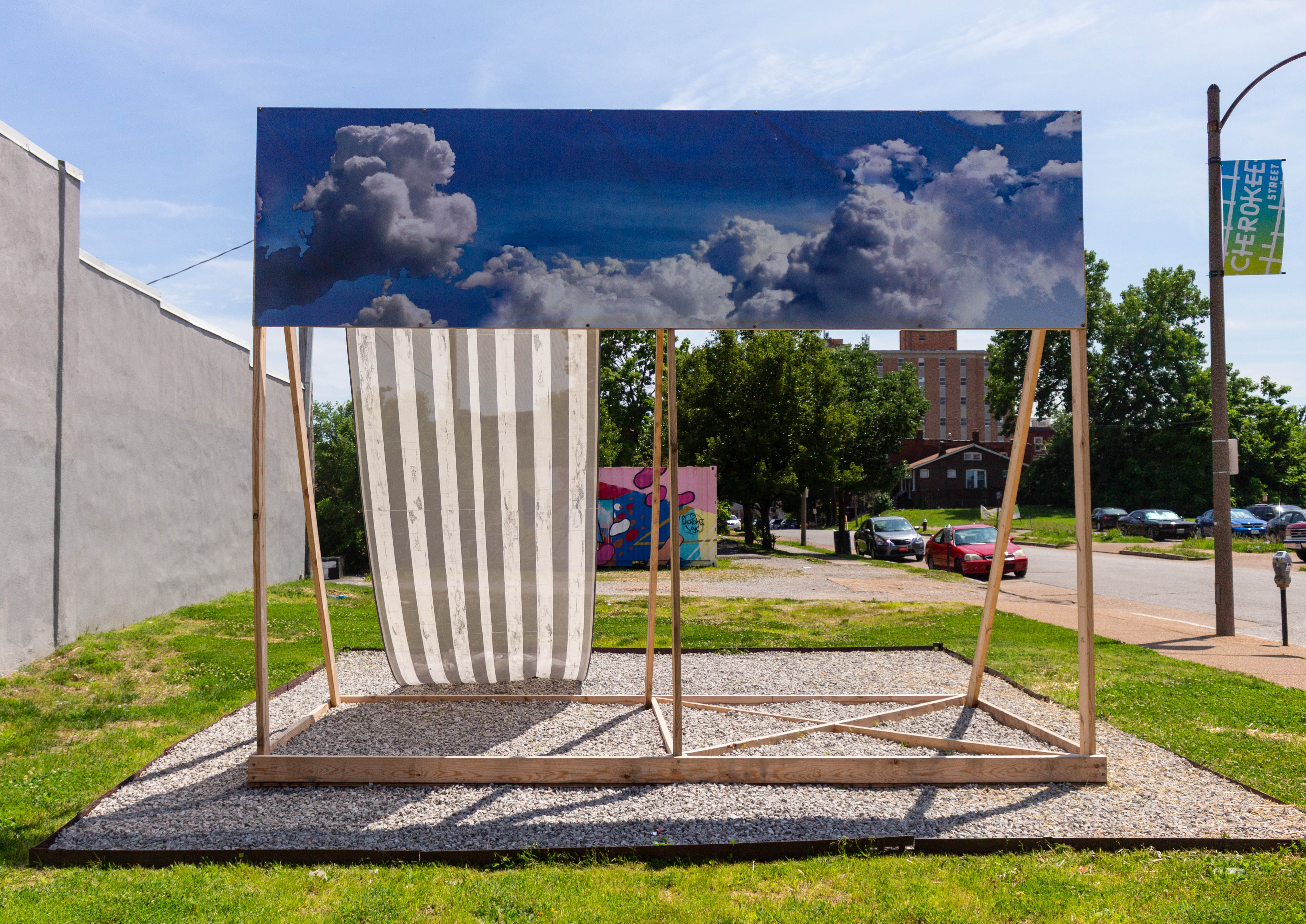 Image: Kahlil Robert Irving, MOBILE STRUCTURE; RELIEF & Memorial: (Monument Prototype for a Mass); 2019. Sculptural Installation. Photo by Shabez Jamal.