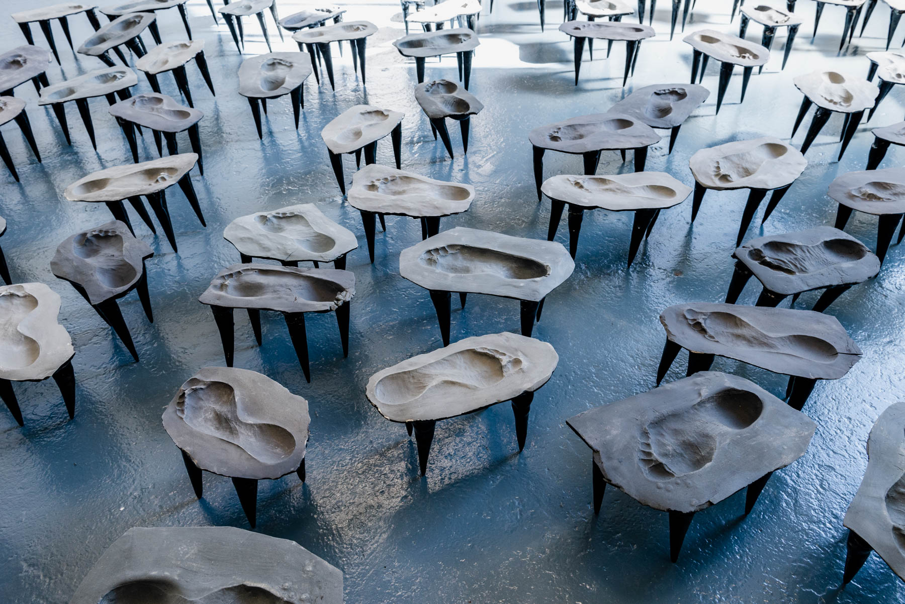 A Projection Into ‘Paths Between Two Steps’ by Soo Shin