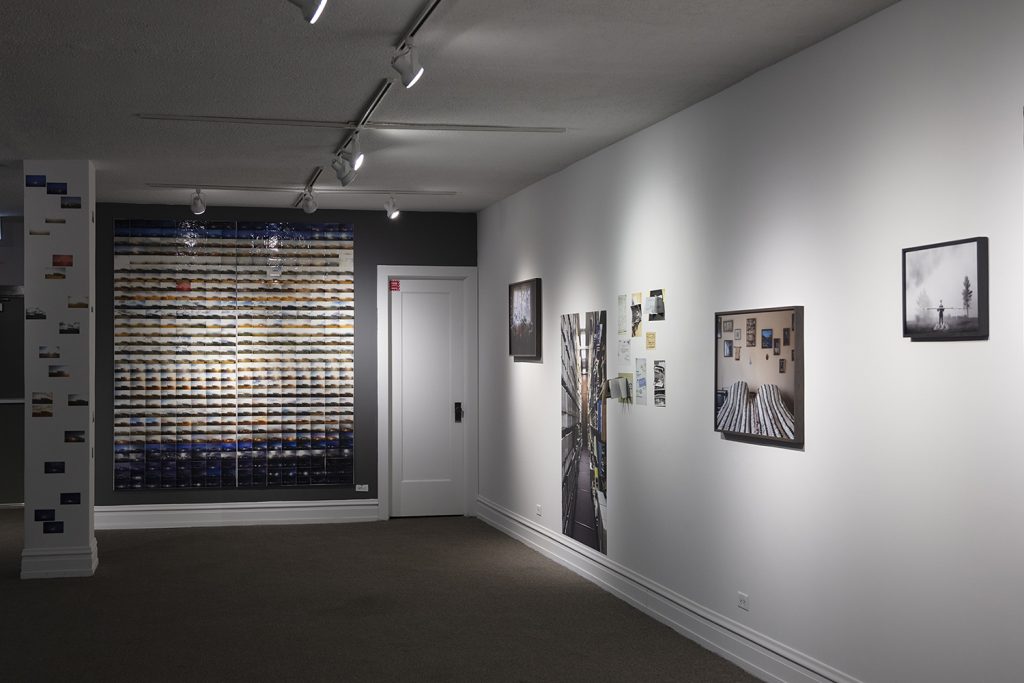 Image: Installation view of the exhibition The Rocket's Red Glare at the DANK Haus German American Cultural Center. The show features the photographic work of Barbara Diener. Image courtesy of the artist.