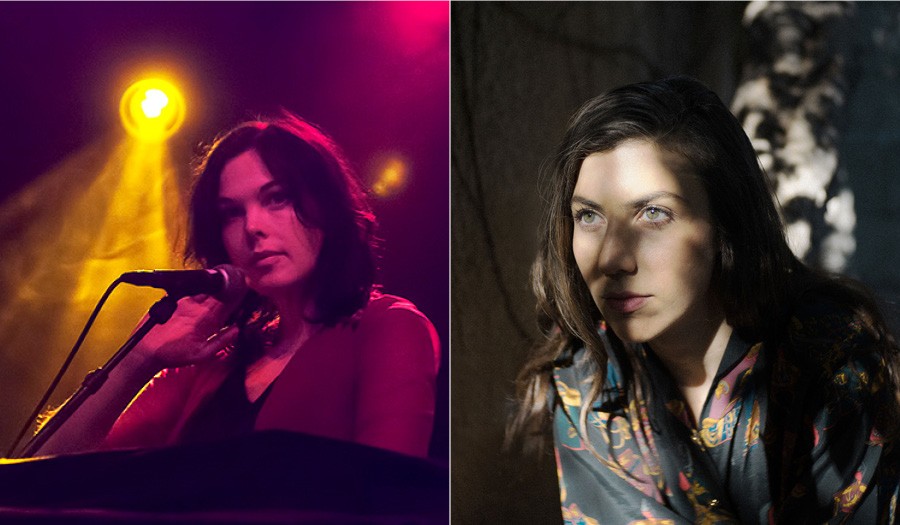 Image: A side by side portrait of Outer Ear Residency artists Olivia Block (left) and Julia Holter (right). Photos by Ed Jansen; Tonje Thilesen. Image courtesy of Experimental Sound Studio.
