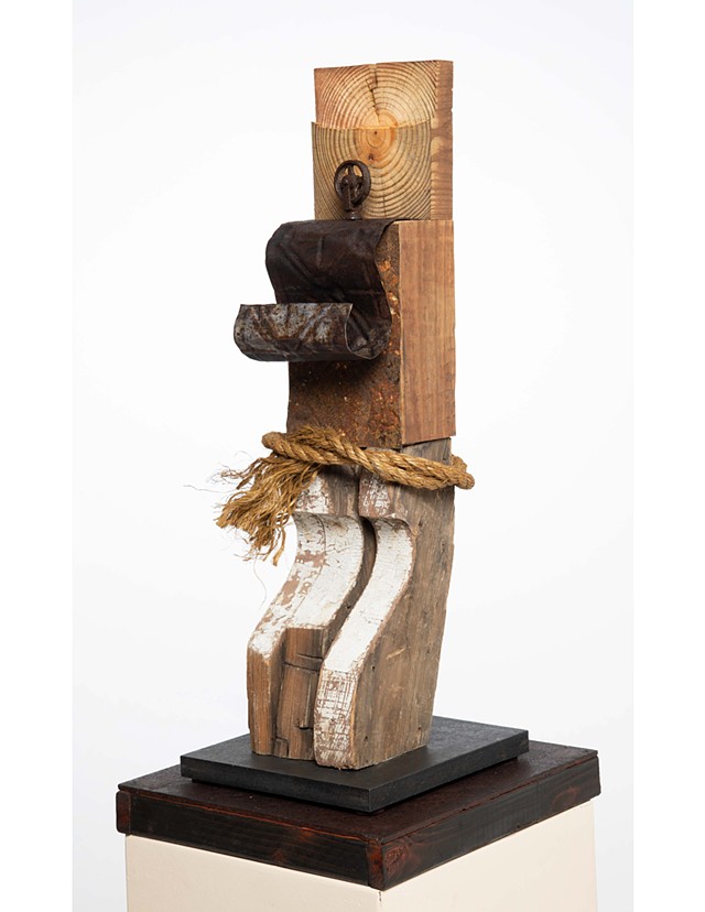 Untitled #1014 Burnt Wood Sculpture, Wood Sculpture