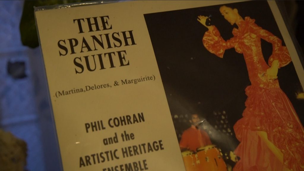 Image: Darlene Blackburn featured on the album cover of The Spanish Suite by Phil Cohran and the Artistic Heritage Ensemble. Photo by Wills Glasspiegel.