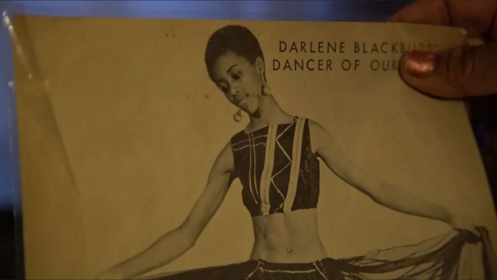 Image: An image depicting Blackburn’s dance collaboration with Corhan known as “Black Beauty” from the late 1960s. Photo of image by Wills Glasspiegel.