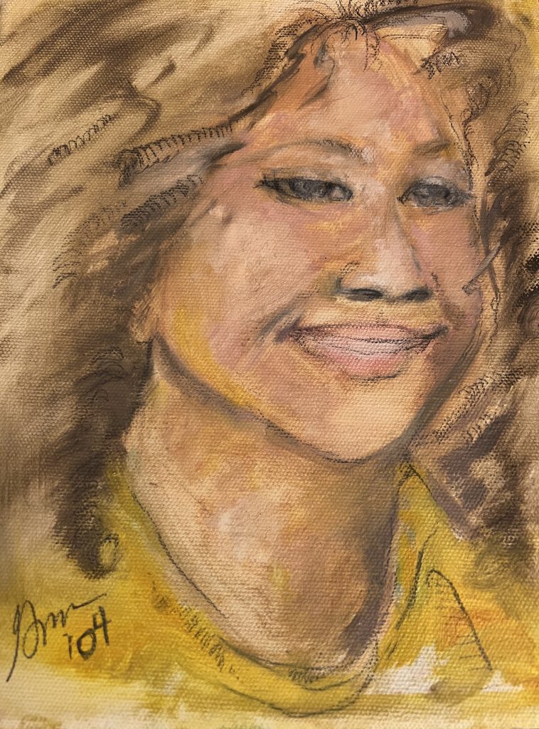 Image: Oil sketch of Rose Green Chisolm, by Vanita Green circa 1973. Image courtesy of the Green family.