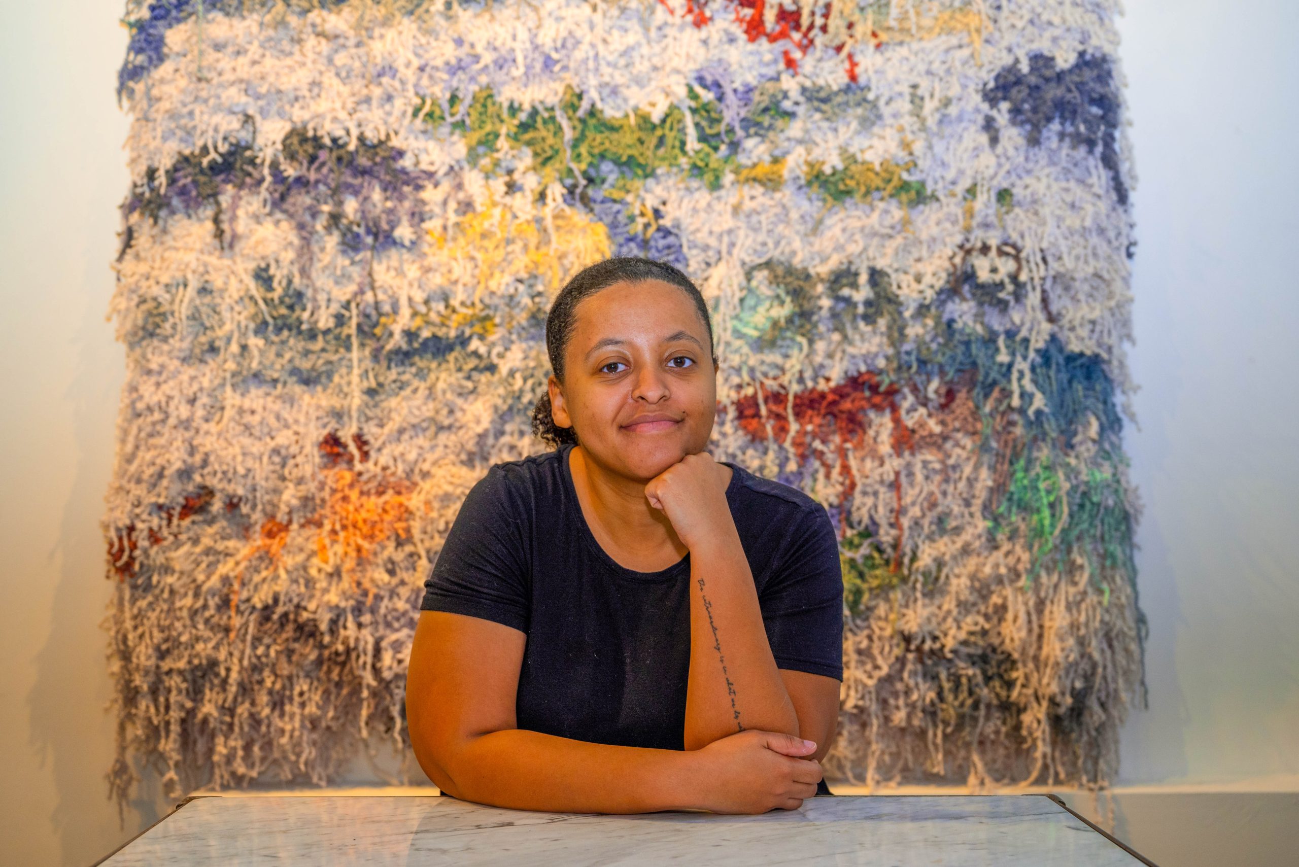 Artistic Meditation: Bryana Bibbs Explores Personal Narrative Through the Intersection of Weaving and Painting