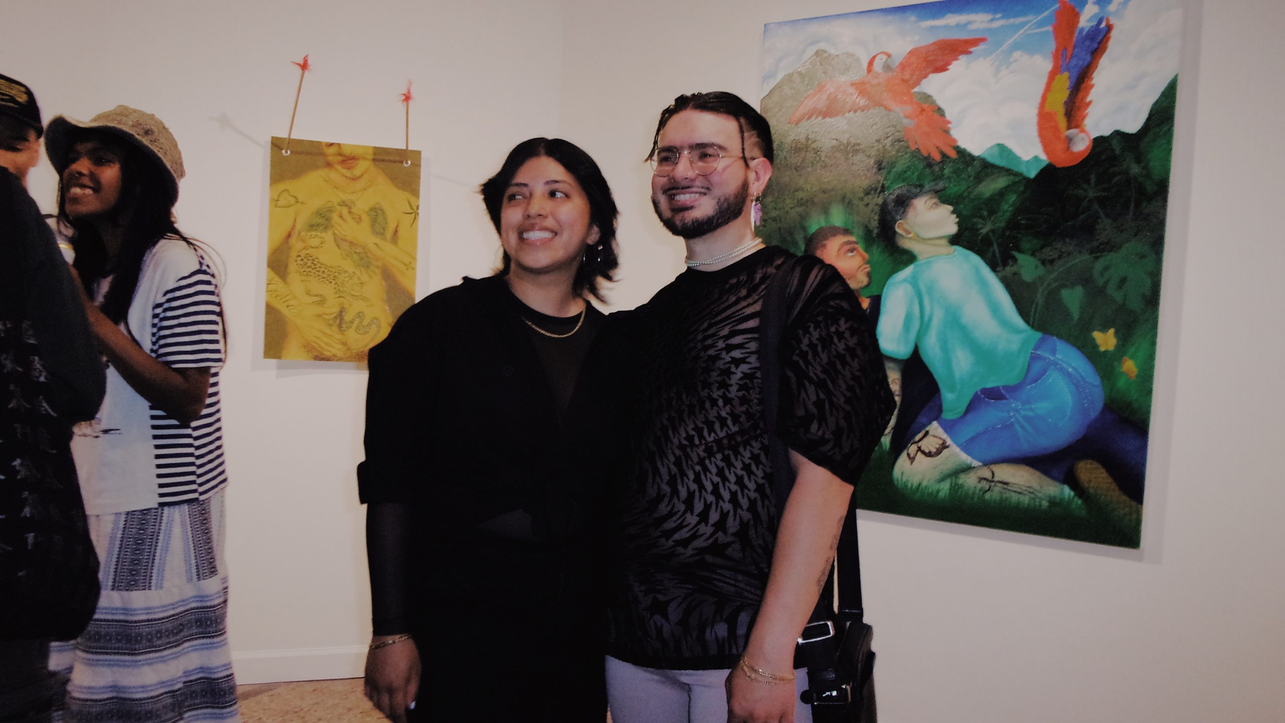 Image: Vani Aguilar and Juan Arango Palacios at Roots & Culture Contemporary Art Center, 2023. Photo by Luz Magdaleno Flores