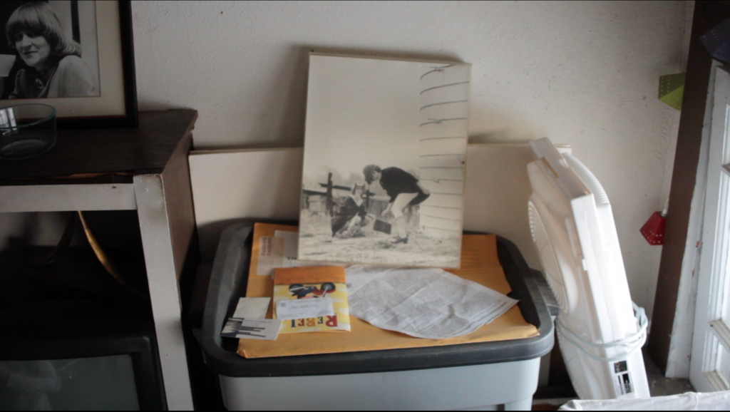 A video still of a detail image from Penny Gardner's home studio. Image courtesy of Veronica Kirin.