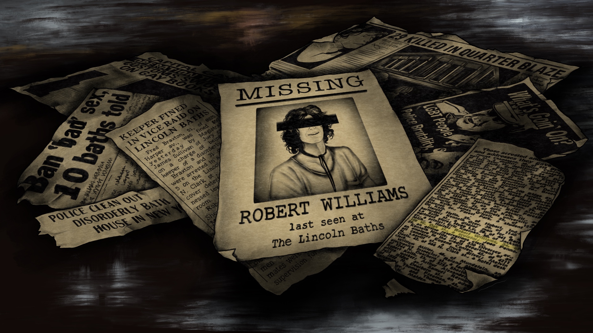 A gay sculptor is missing from the archives. I want to know why.